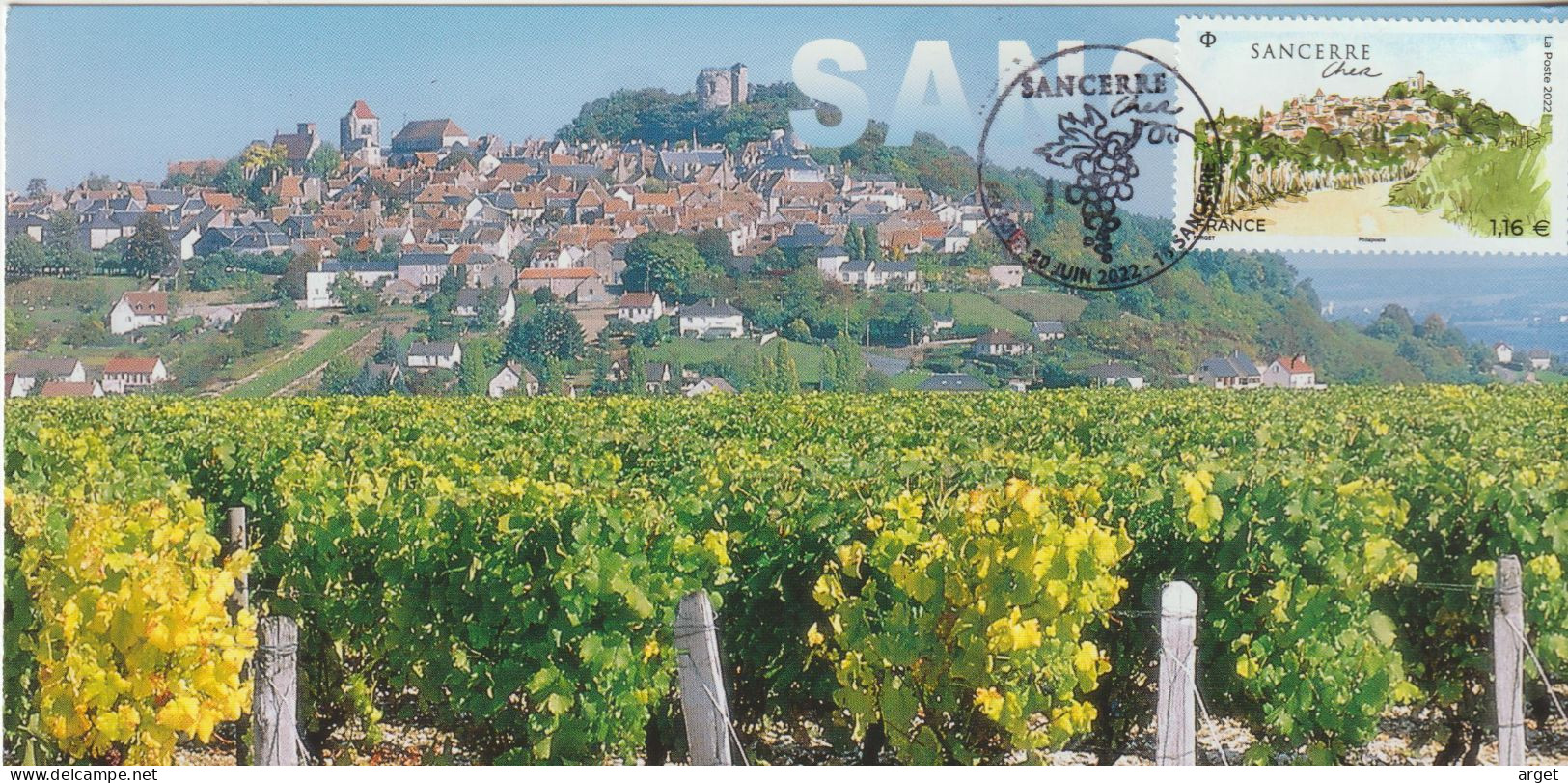 Carte Maximum FRANCE  SANCERRE Obl  Sp Ill 1er Jour ((Ed M.G. Grand Format) - 2020-…