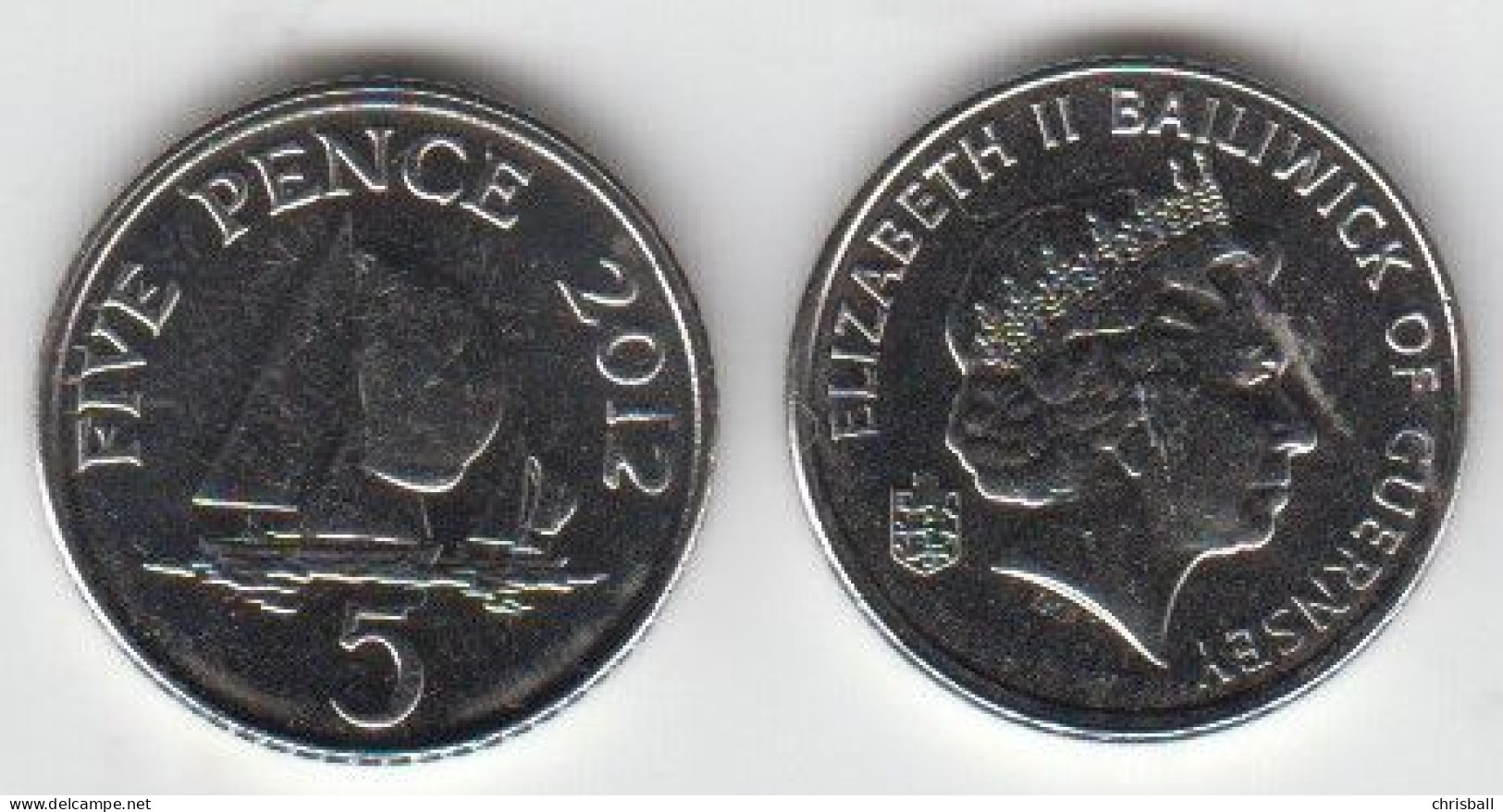 Guernsey 2012 5p Coin (Small Format) Uncirculated UNC - Guernsey