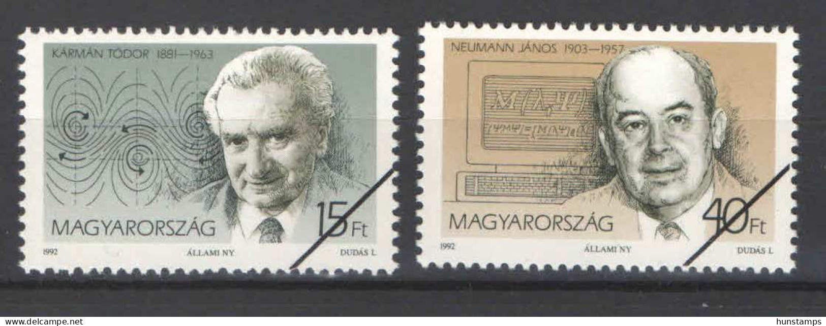 Specimen SALE - Hungary 1992. Famous Hungarian Scients Set Michel: 4208-4209 - Otros & Sin Clasificación