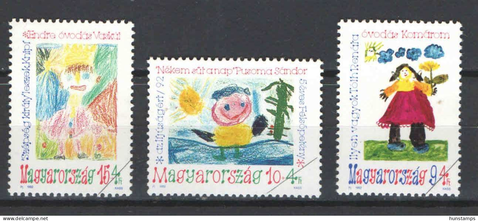 Specimen SALE - Hungary 1992. Youth - Kinder Painting Nice Set Michel: 4197-4199 - Other & Unclassified