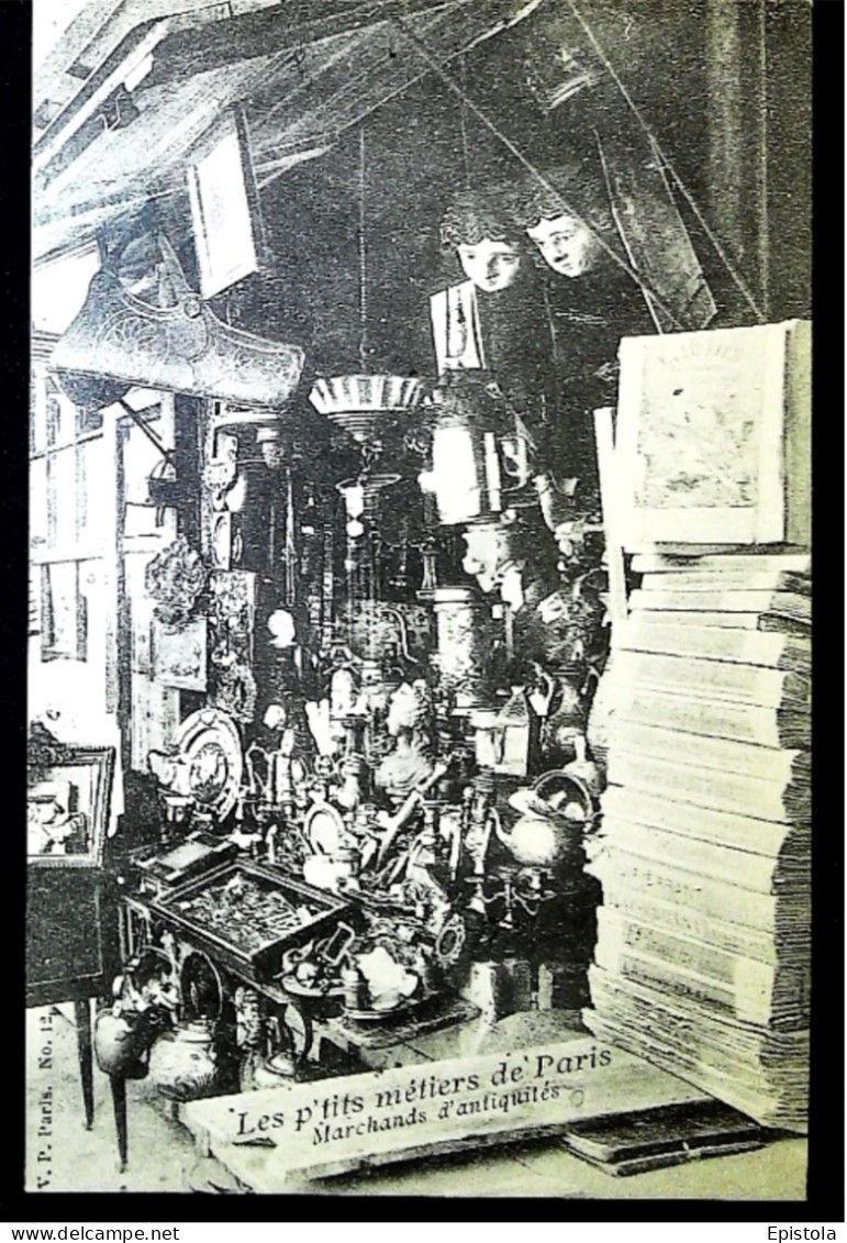 ► 75 PARIS  - Marchand D'antiquités - Collection EDITO (CPA En Reproduction) - Shopkeepers