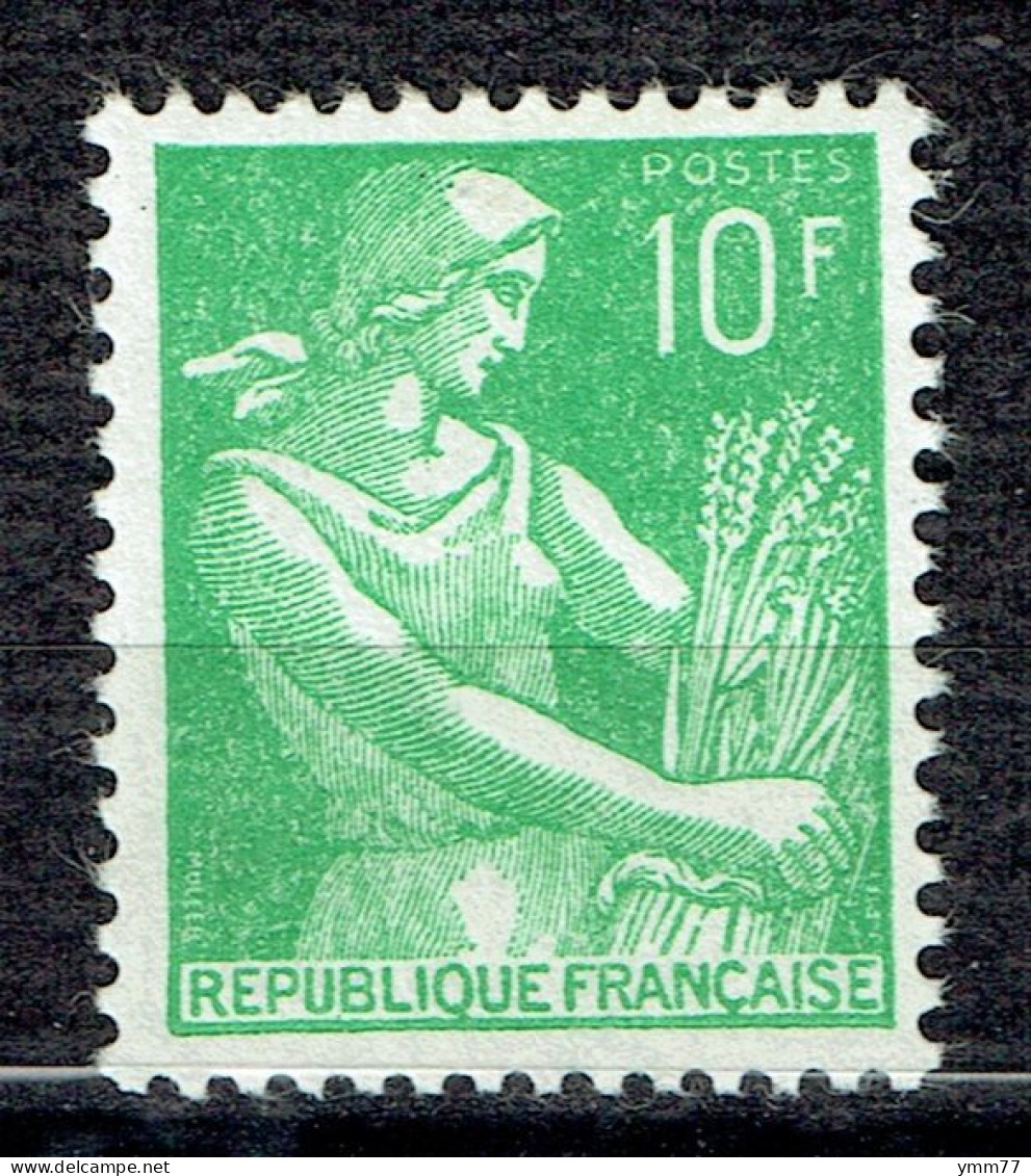 10 F Vert Type Moissonneuse - 1957-1959 Oogst