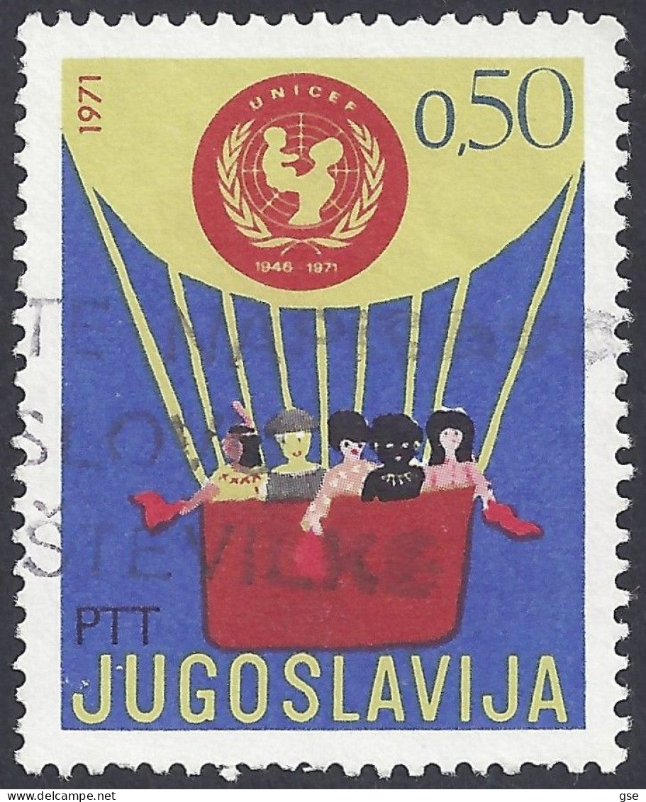 JUGOSLAVIA 1971 - Yvert 1324° - Unicef | - Oblitérés