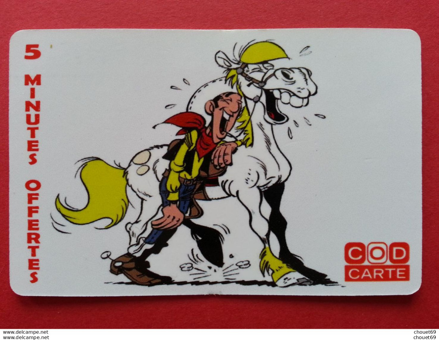 CODCARTE France Telecom LUCKY LUKE Ticket 2003 - 1000ex - Factice Spécimen Non Retenu ? (CB0621 - Lucky Luke