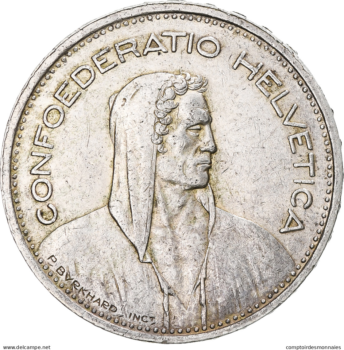 Monnaie, Suisse, 5 Francs, 1954, Bern, TTB, Copper-nickel, KM:40a.1 - Autres & Non Classés