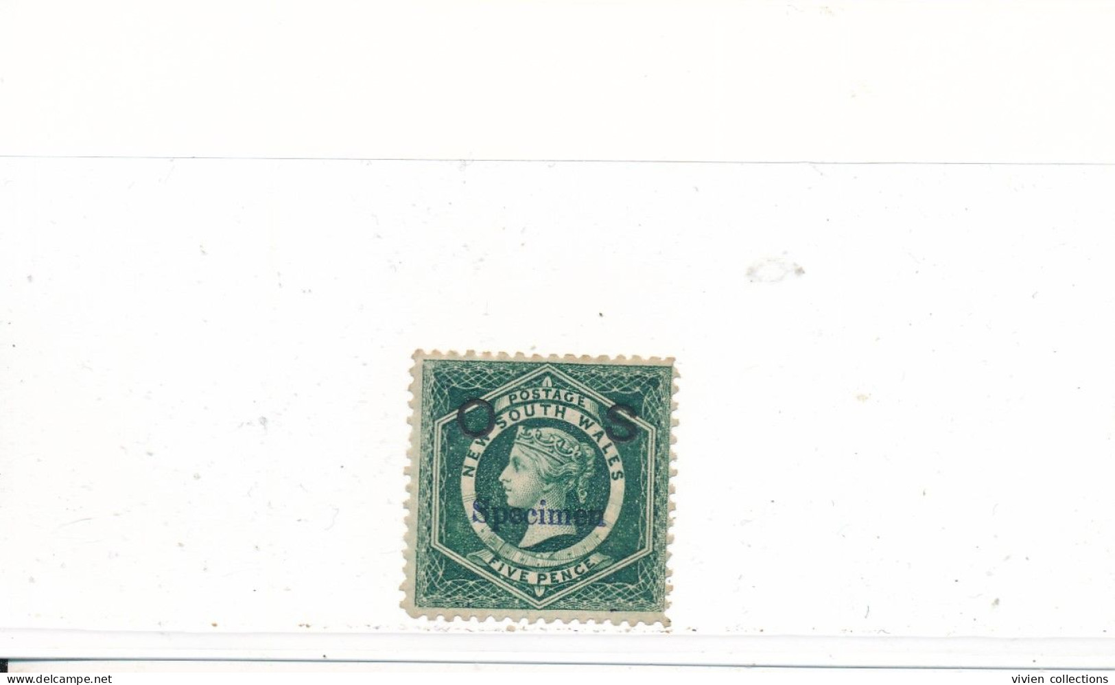 Australie Nouvelle Galles Du Sud New South Wales Timbre De Service N° 5 Surchargé SPECIMEN Neuf * - Mint Stamps