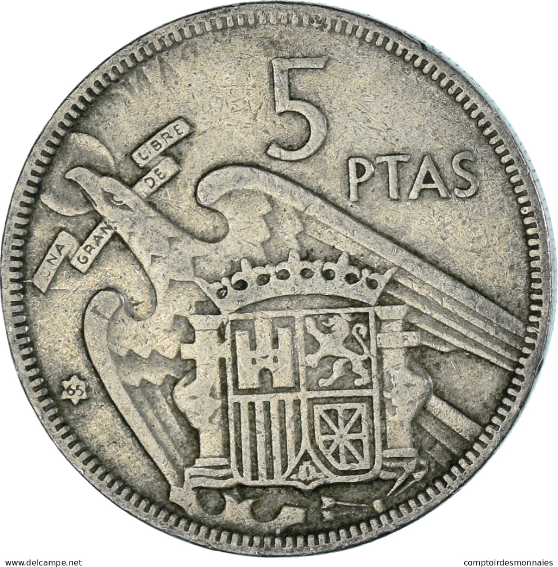 Monnaie, Espagne, 5 Pesetas, 1965 - 5 Pesetas