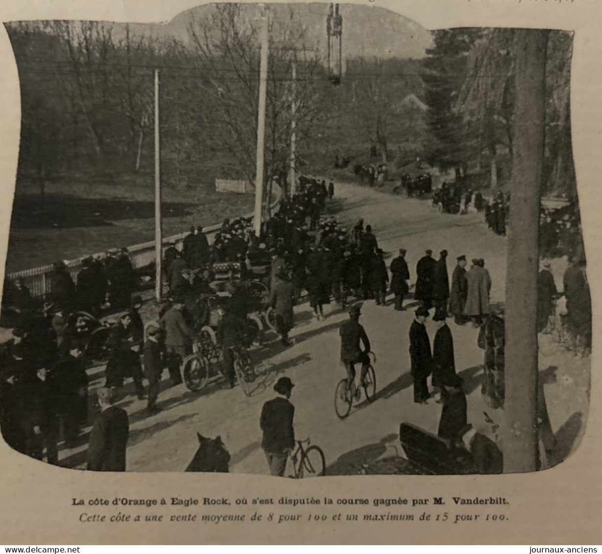 1903 AUTOMOBILE - COURSE DE CÔTÉ D’ORANGE À EAGLE ROCK - VANDERBILT - LA VIE AU GRAND AIR - Automovilismo - F1