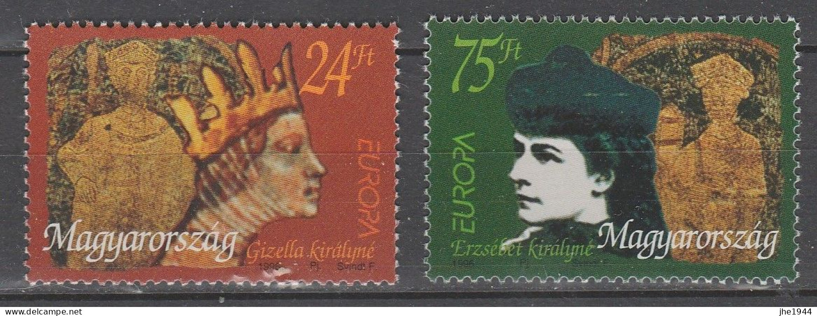 Hongrie Europa 1996 N° 3541/ 3542 ** Femmes Celebres - 1996