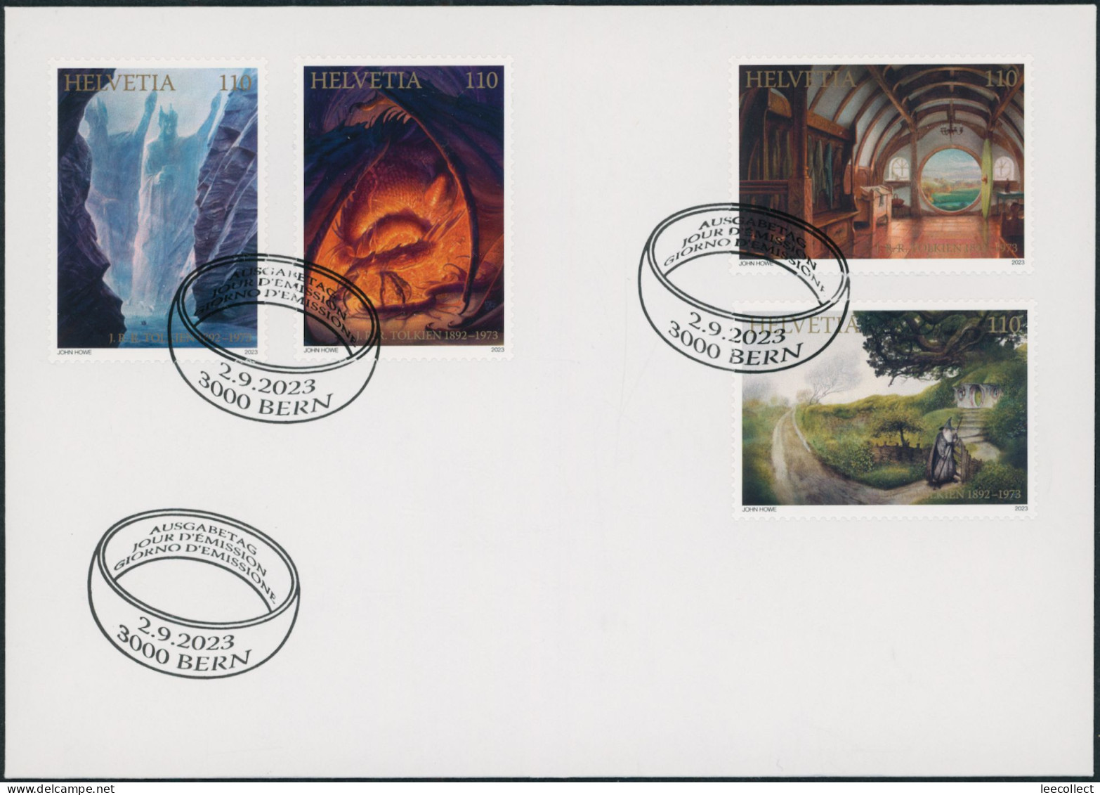 Suisse - 2023 - Tolkien - Ersttagsbrief FDC ET - Lettres & Documents