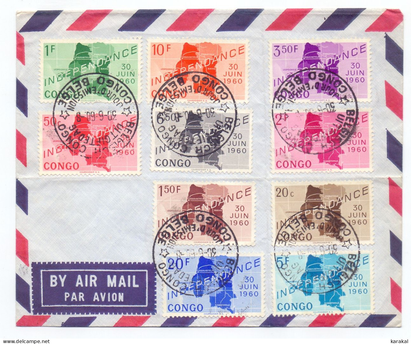 République Du Congo 372-381 Indépendance FDC 1960 - Storia Postale