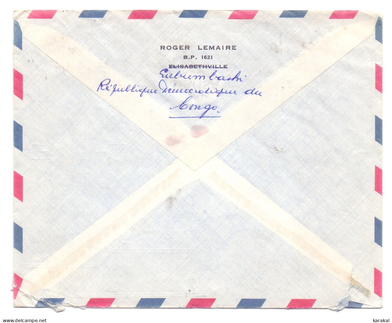 RDC 622 Mobutu Sur Lettre De Lubumbashi Vers Jambes Belgique 1967 - Lettres & Documents