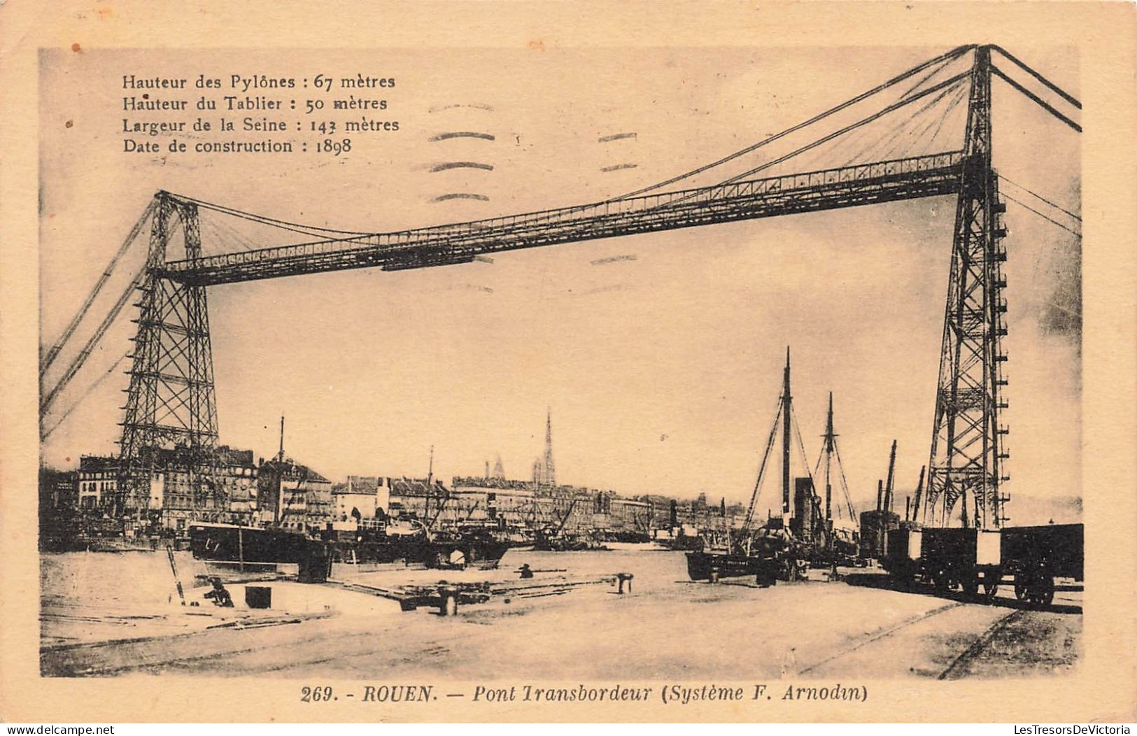 FRANCE - Rouen - Pont Transbordeur (Système F Arnodin) - Carte Postale Ancienne - Rouen