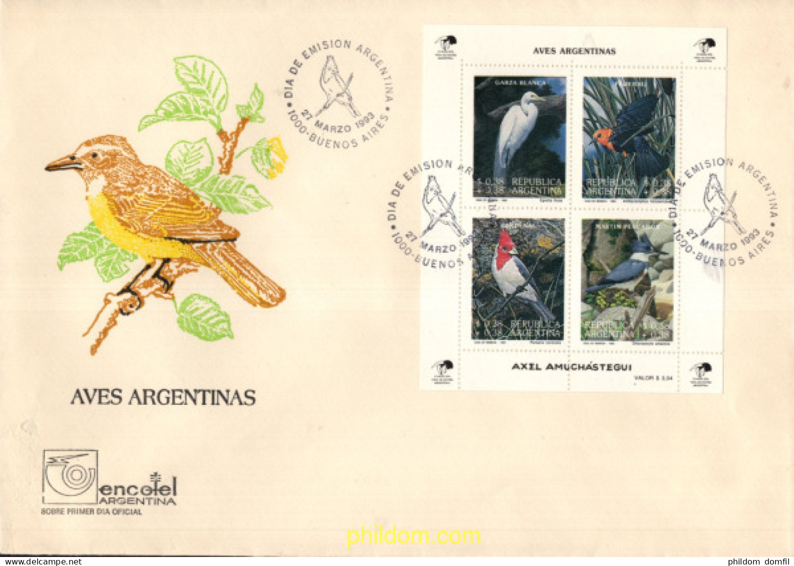 715354 MNH ARGENTINA 1993 AVES ARGENTINAS - Neufs