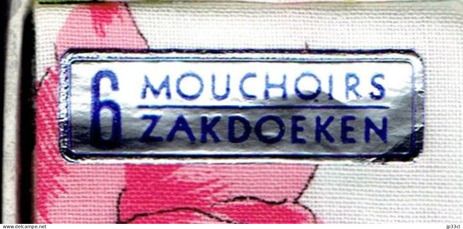 Boîte De 6 Anciens Mouchoirs - Zakdoeken (étiquetée Gentry + Mention Série 4804 Au Dos) - Handkerchiefs