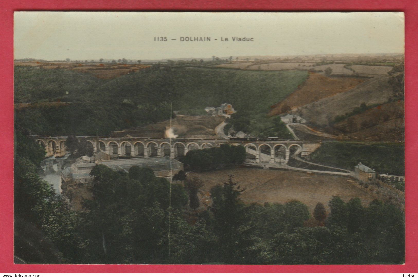 Dolhain - Le Viaduc ... Convoi Ferroviaire Sur Le Viaduc  ( Voir Verso ) - Limbourg