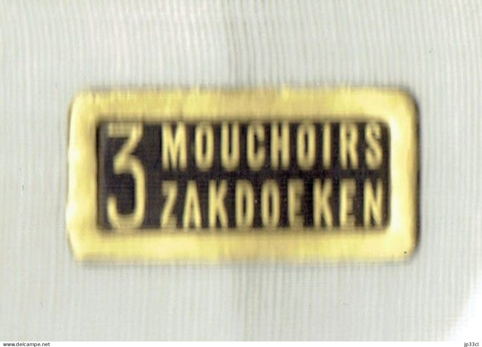 Boîte De 3 Anciens Mouchoirs - Zakdoeken (étiquetés Du Logo " T " Et Mention CT/ 347 Au Dos) - Mouchoirs