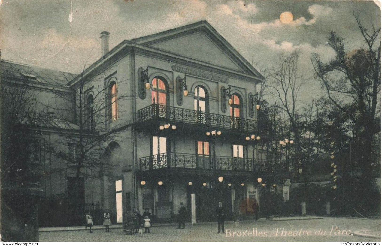 BELGIQUE - Bruxelles - Théâtre Du Parc - Colorisé - Carte Postale - Bruxelles La Nuit