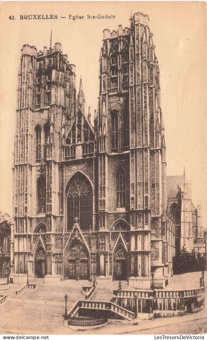 BELGIQUE - Bruxelles - Eglise Sainte Gudule - Carte Postale Ancienne - Bauwerke, Gebäude