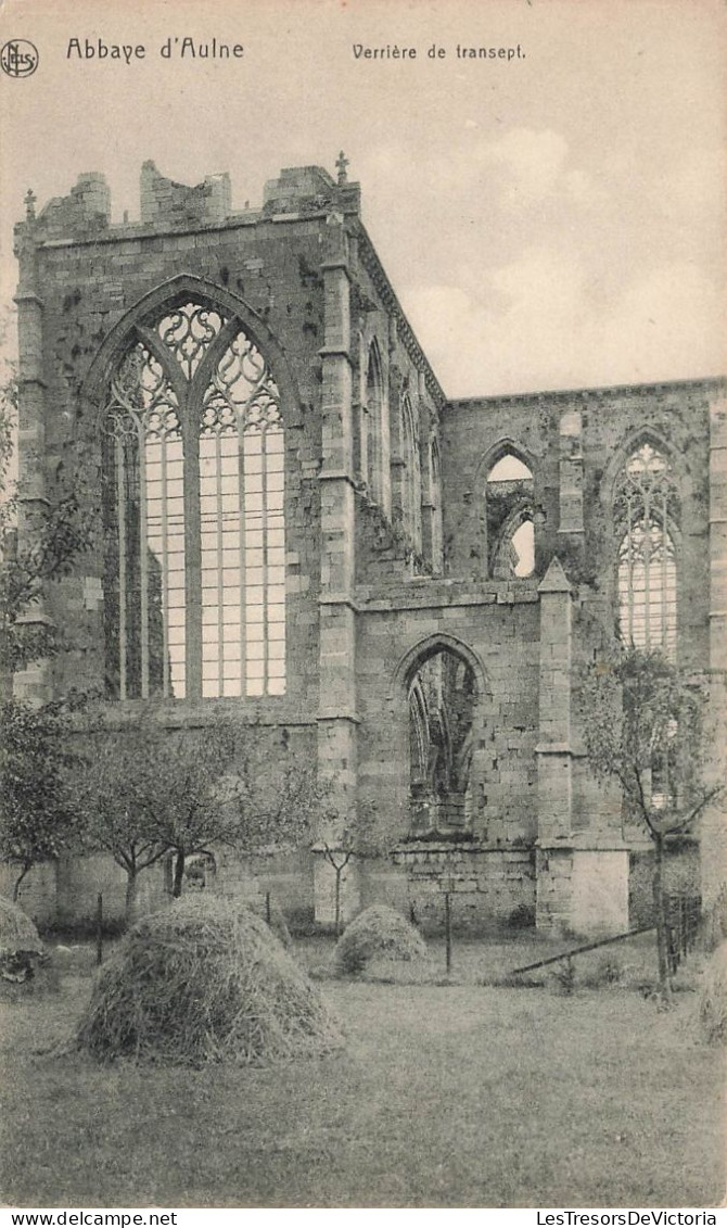 BELGIQUE - Thuin - Abbaye D'Aulne - Verrière De Transept - Carte Postale Ancienne - Thuin