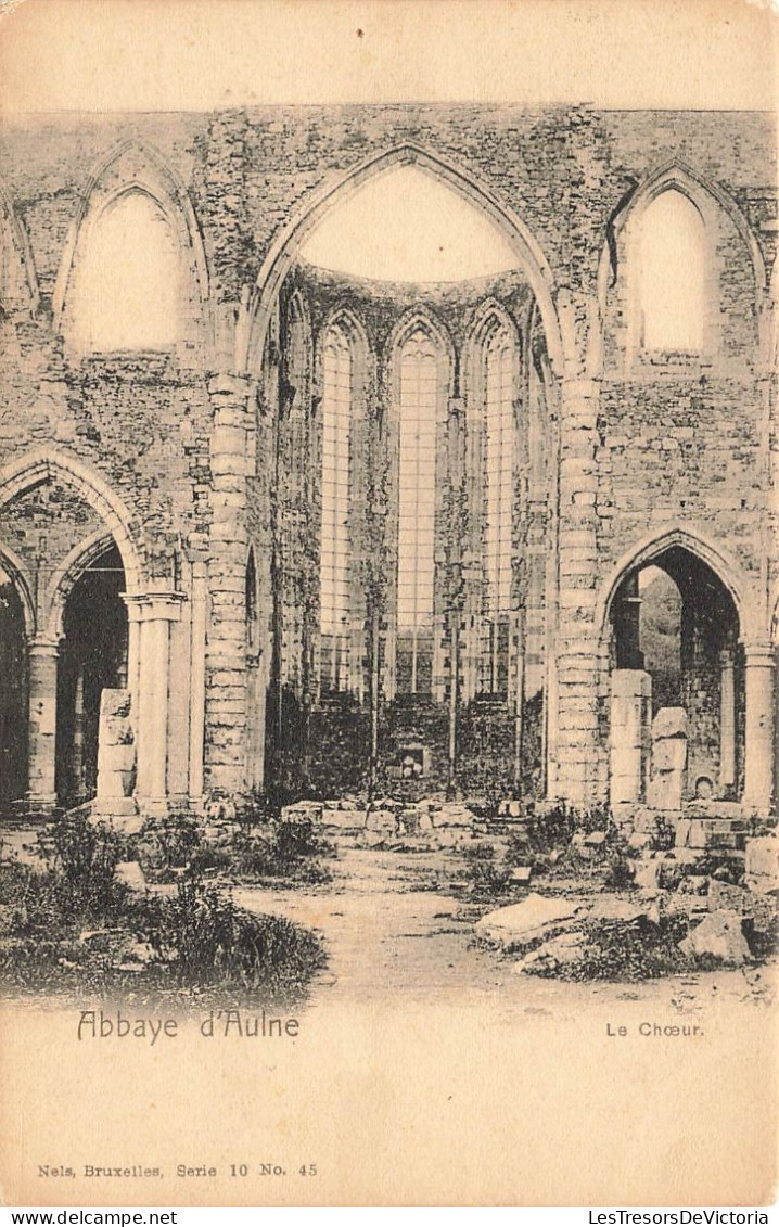 BELGIQUE - Thuin - Abbaye D'Aulne - Le Choeur - Carte Postale Ancienne - Thuin