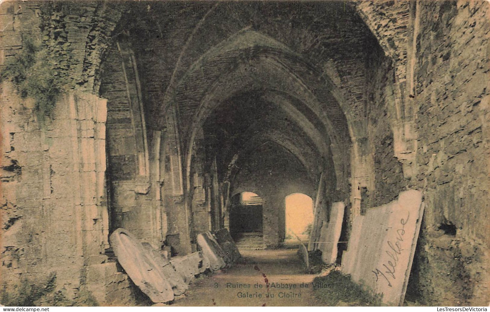 BELGIQUE - Villers La Ville - Ruines De L'abbaye De Villers - Galerie Du Cloître - Carte Postale Ancienne - Villers-la-Ville