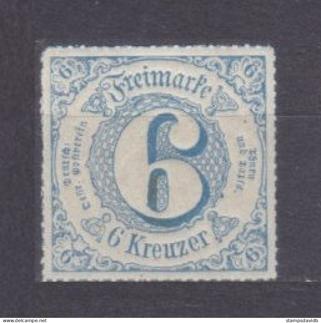 1862 Germany Thurns And Taxis MH 6 KREUZER - Postfris