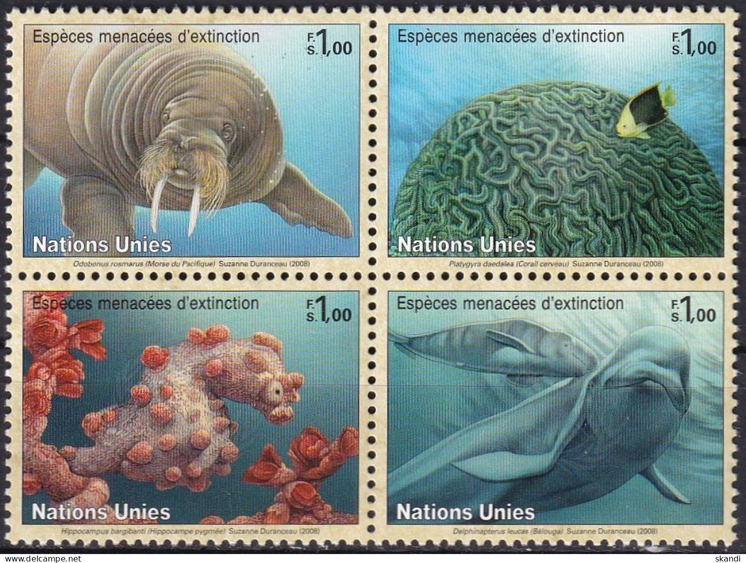 UNO GENF 2008 Mi-Nr. 588/91 ** MNH - Unused Stamps