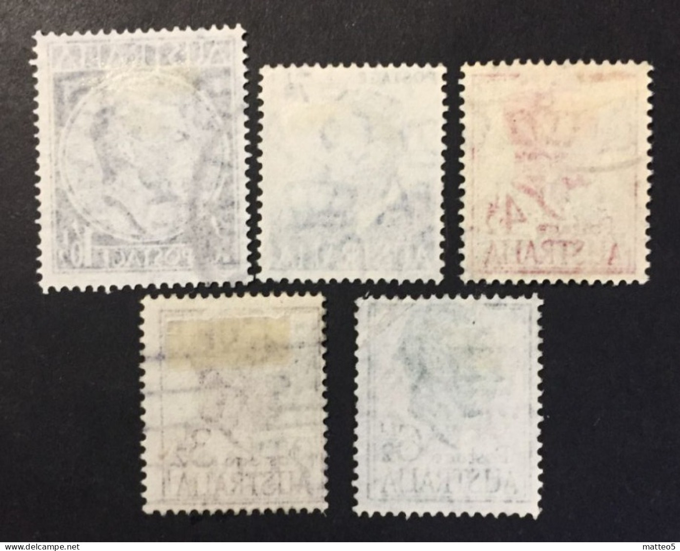 1951 /52 - Australia - King George VI - 5 Stamps - Used - Used Stamps