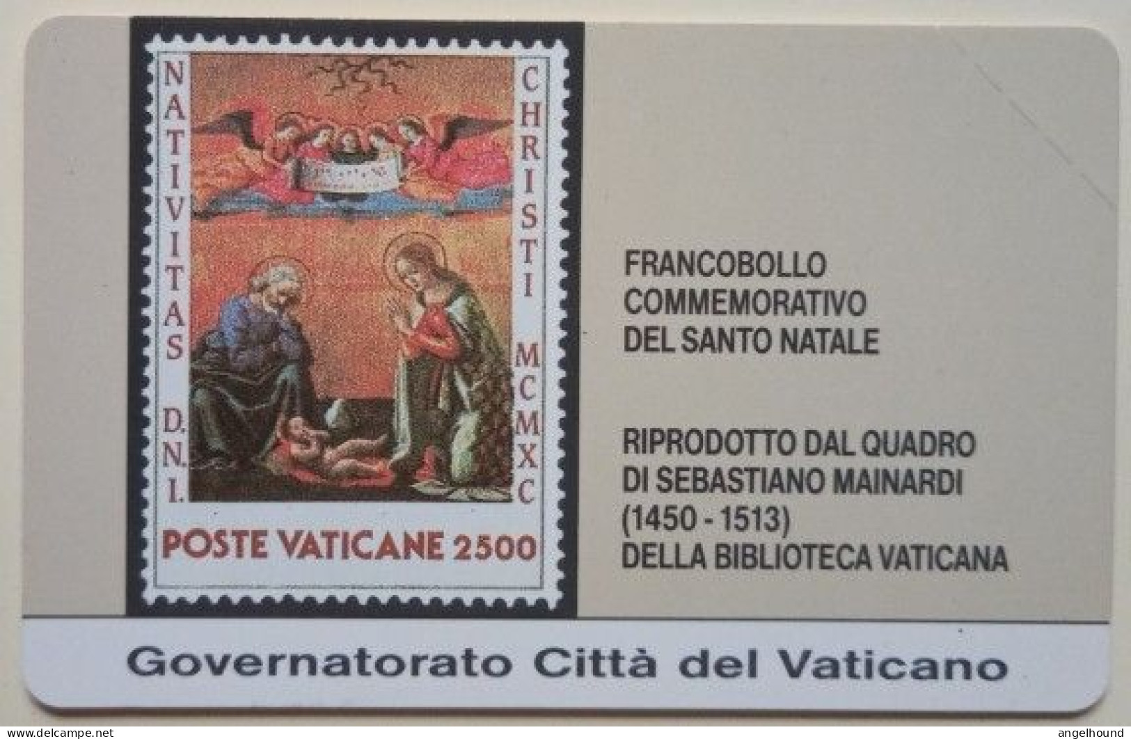 Vatican Lire 10000  MINT SCV - 3 Francobollo Commemorativo Del Santo Natale - Vaticano (Ciudad Del)