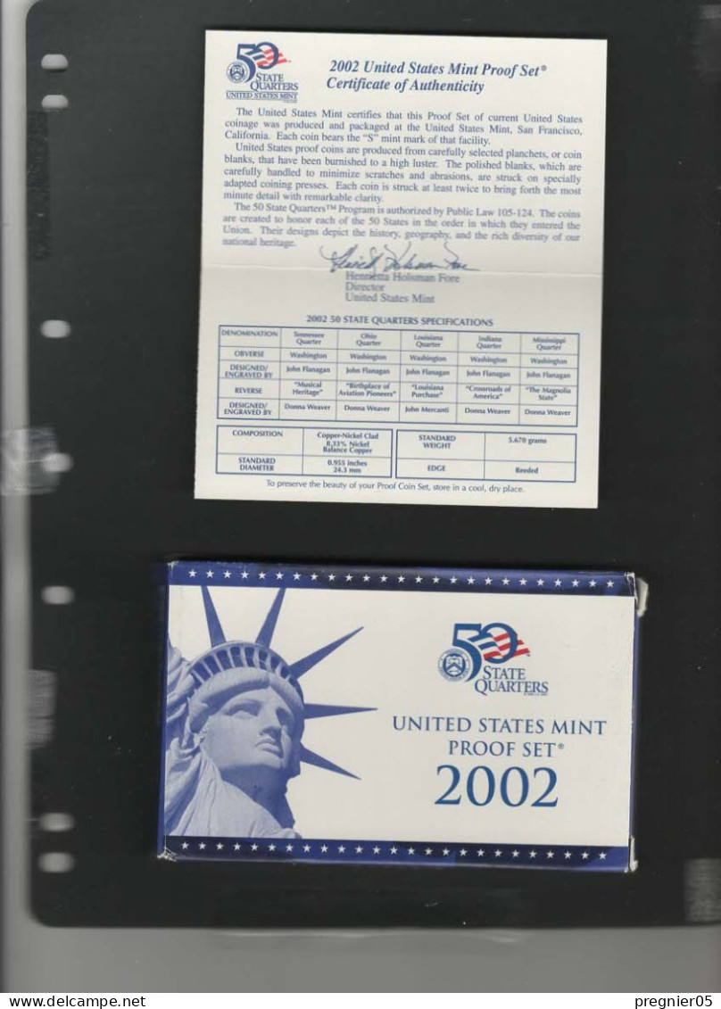 USA - 2 Coffrets Pièces Proof Set Série 2002 - Proof Sets