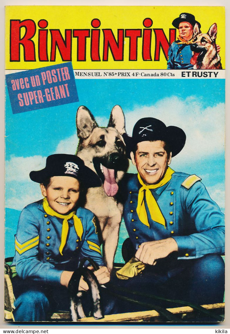 Bande Dessinée RINTINTIN Et Rusty Mensuel N° 85 1977  Les Robinsons De L'espace Photos Erwin Stricker Et Heini Messmer - Rintintin