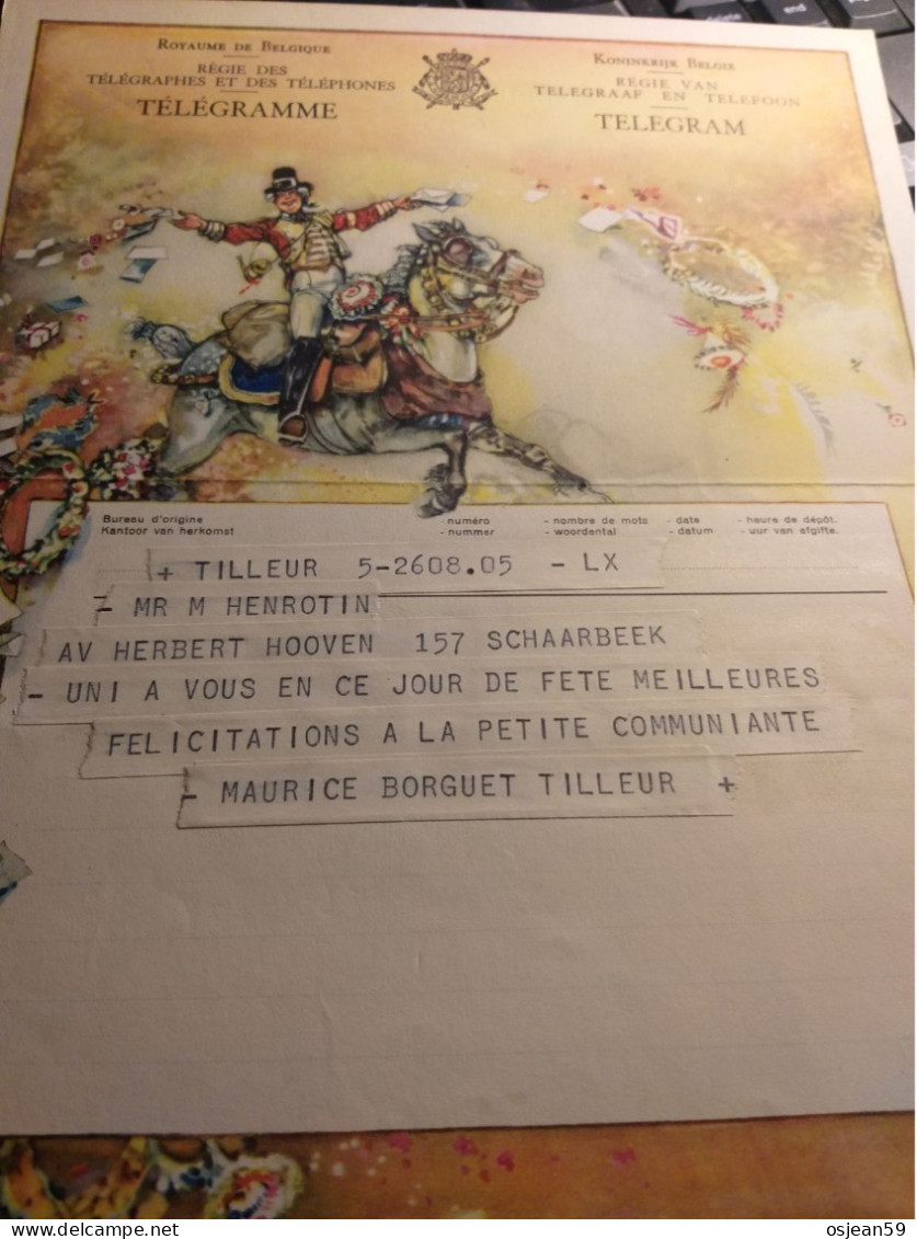 Télégramme Du Royaume De Belgique. Bon état. - Télégrammes