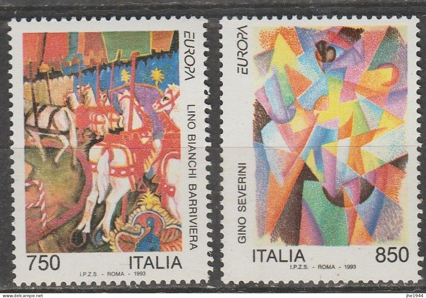 Italie Europa 1993 N° 2011/ 2012 ** Art Contemporain - 1993