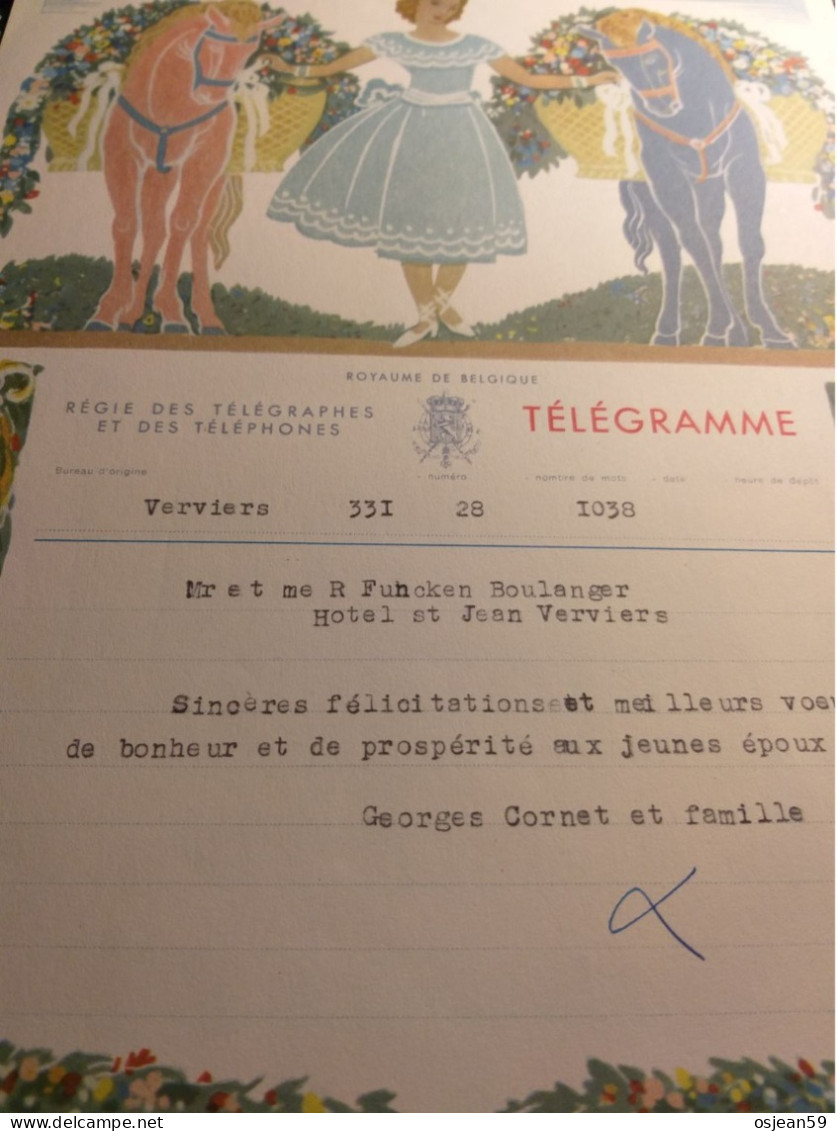 Télégramme Du Royaume De Belgique. Bon état. - Telegrammen