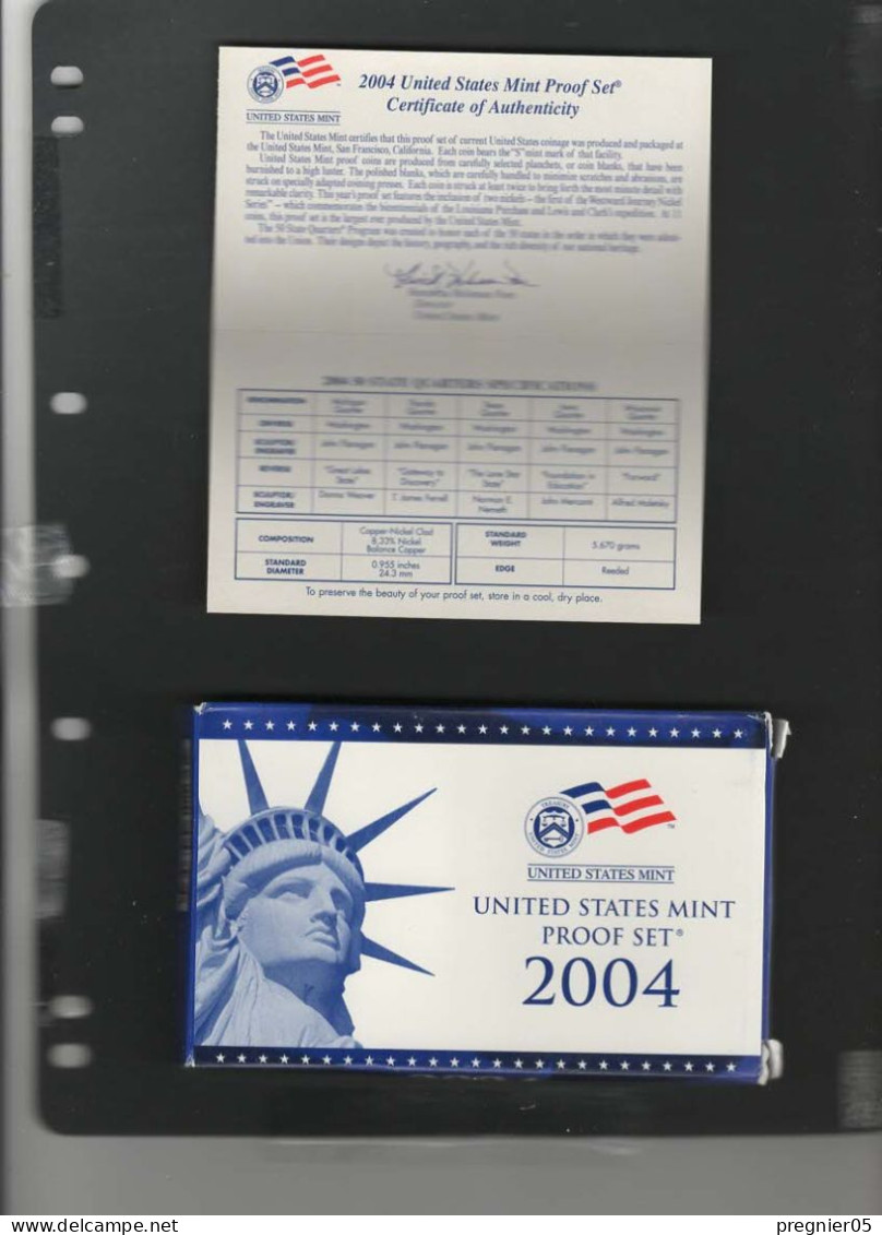 Baisse De Prix USA - 2 Coffrets Pièces Proof Set Série 2004 - Jahressets