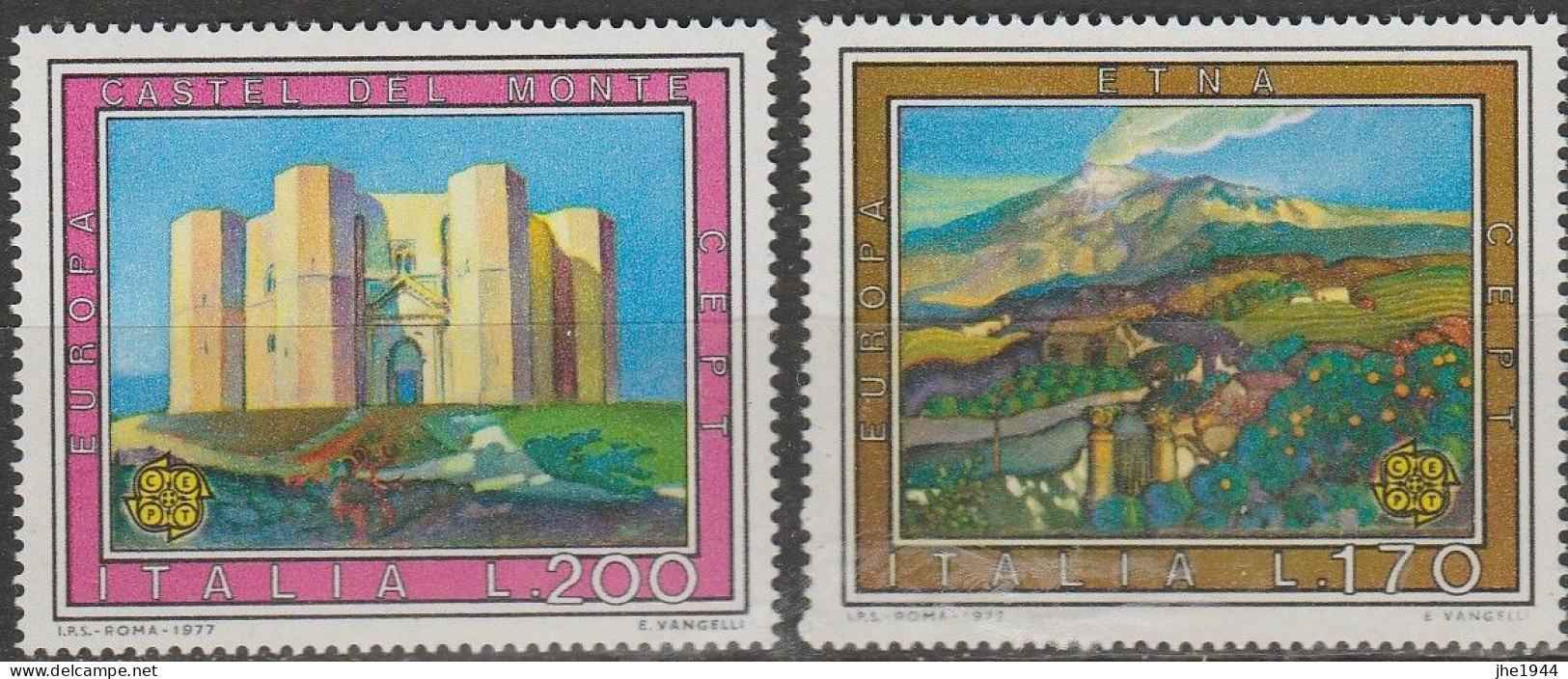 Italie Europa 1977 N° 1299/ 1300 ** Paysages - 1977