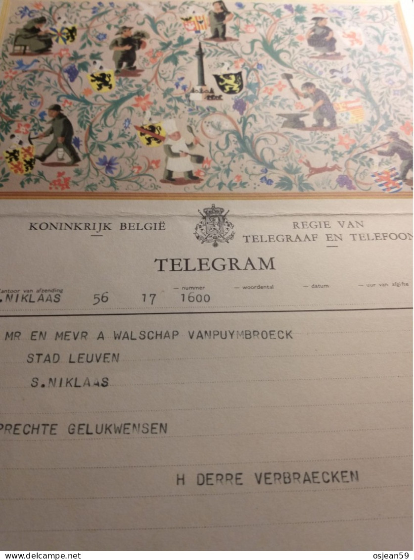 Télégramme Du Royaume De Belgique. Bon état. - Telegramas