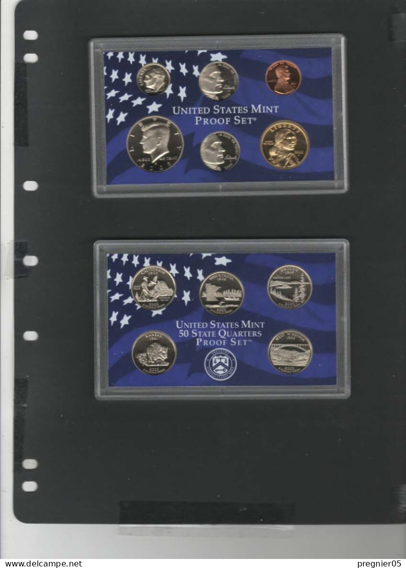 USA - 2 Coffrets Pièces Proof Set Série 2005 - Proof Sets