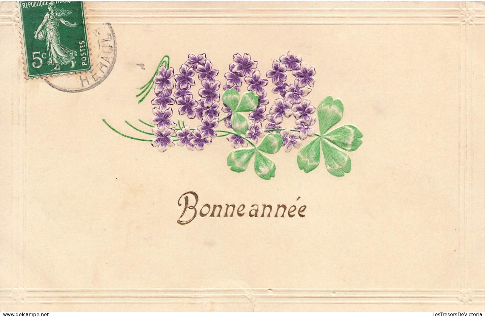 FÊTES - VŒUX - Bonne Année - 1908 - Colorisé - Carte Postale Ancienne - Neujahr