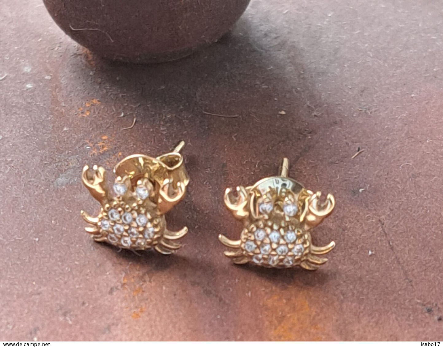 "Krebs " Ohrenstecker Aus 9Karat Gold - Earrings