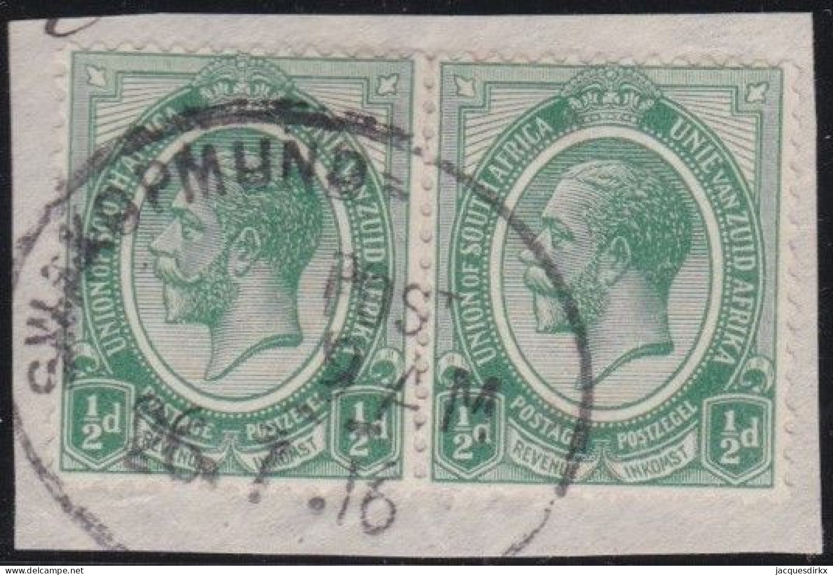 South-West Africa    .    SG    .    Z 17 Paire  . On Paper       .    O  .    Cancelled - Südwestafrika (1923-1990)