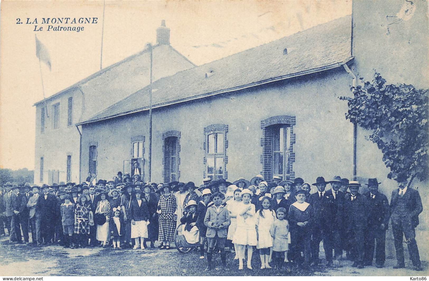 La Montagne * Le Patronage * Fête Dans La Commune * Groupe De Villageois - La Montagne