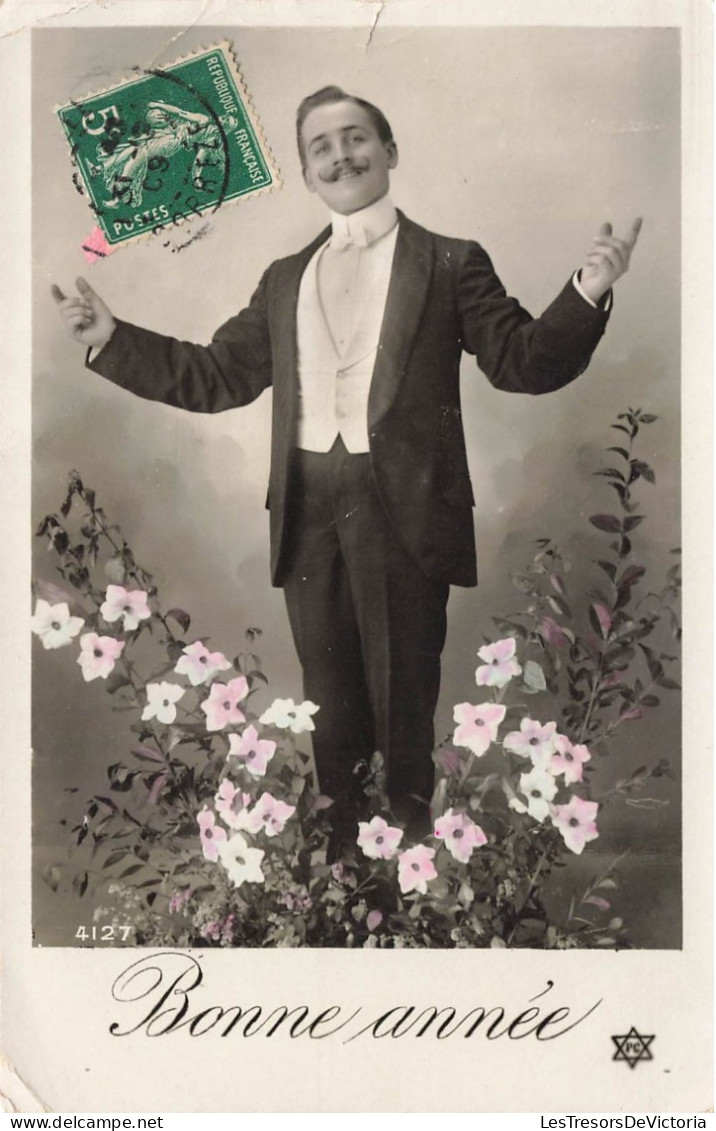 FÊTES - VŒUX - Bonne Année - Homme En Smoking - Carte Postale Ancienne - Neujahr