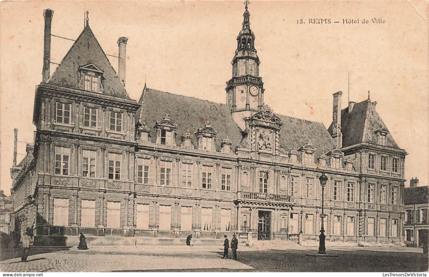 FRANCE - Reims - Hôtel De Ville - Carte Postale Ancienne - Reims