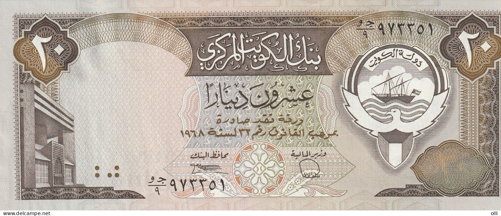 KUWAIT  20 Dinars 1980-1991 P-16 UNC, - Koeweit