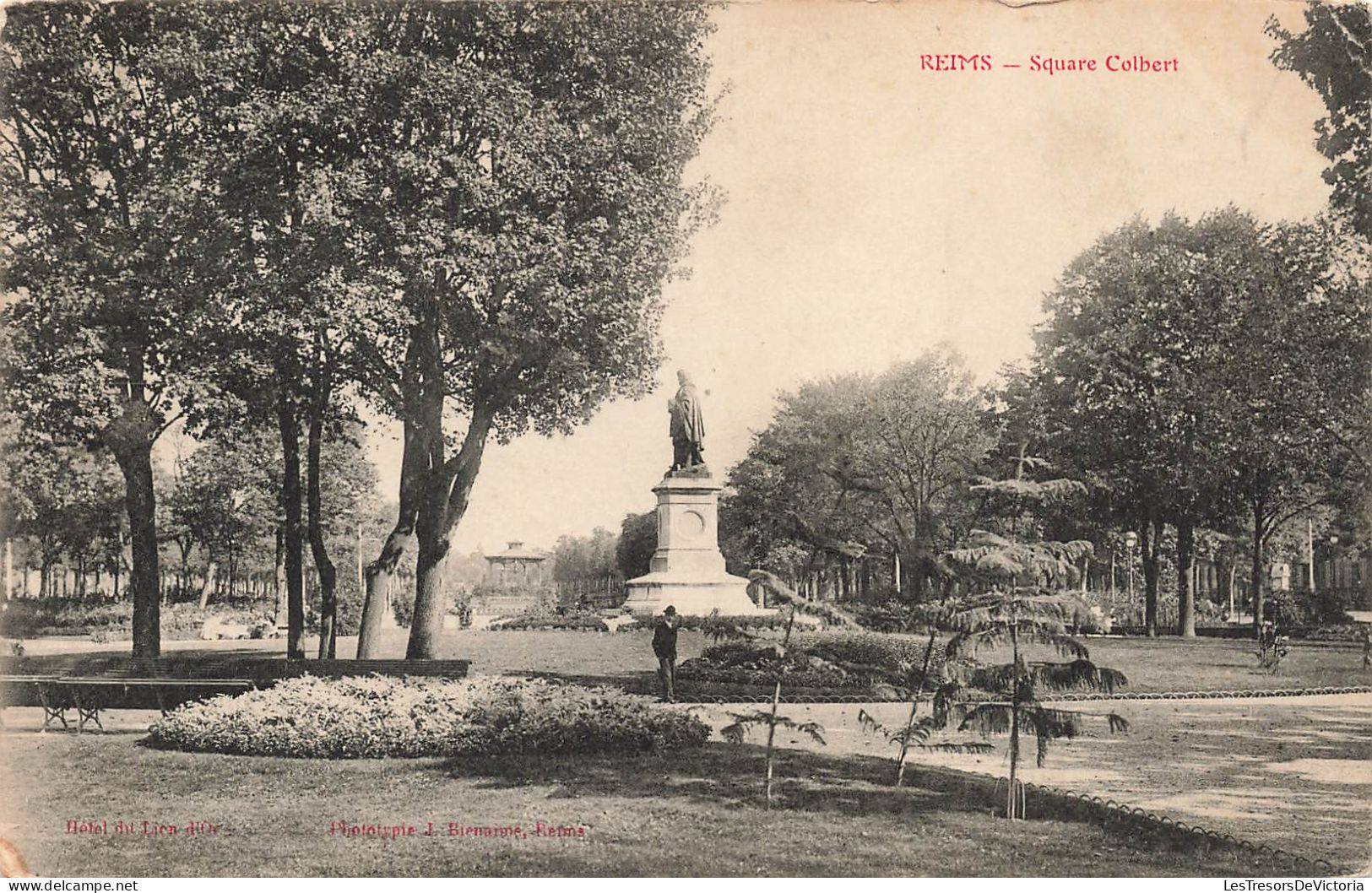 FRANCE - Reims - Square Colbert - Carte Postale Ancienne - Reims