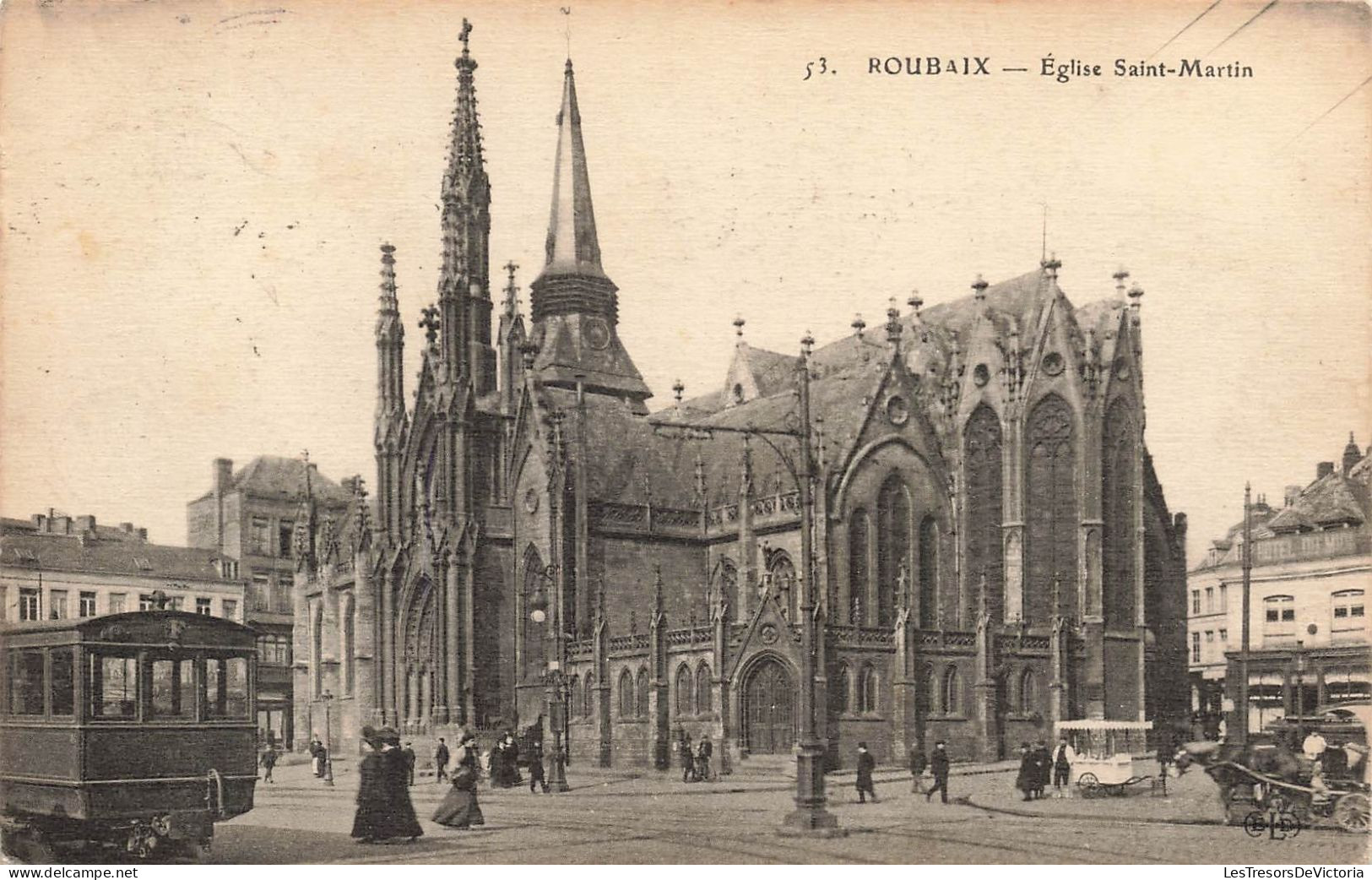 FRANCE - Roubaix - Eglise Saint Martin - Carte Postale Ancienne - Roubaix