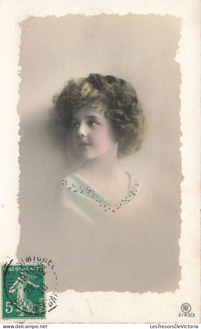 Enfant - Portrait D'une Petite Fille - Colorisé - Carte Postale Ancienne - Abbildungen