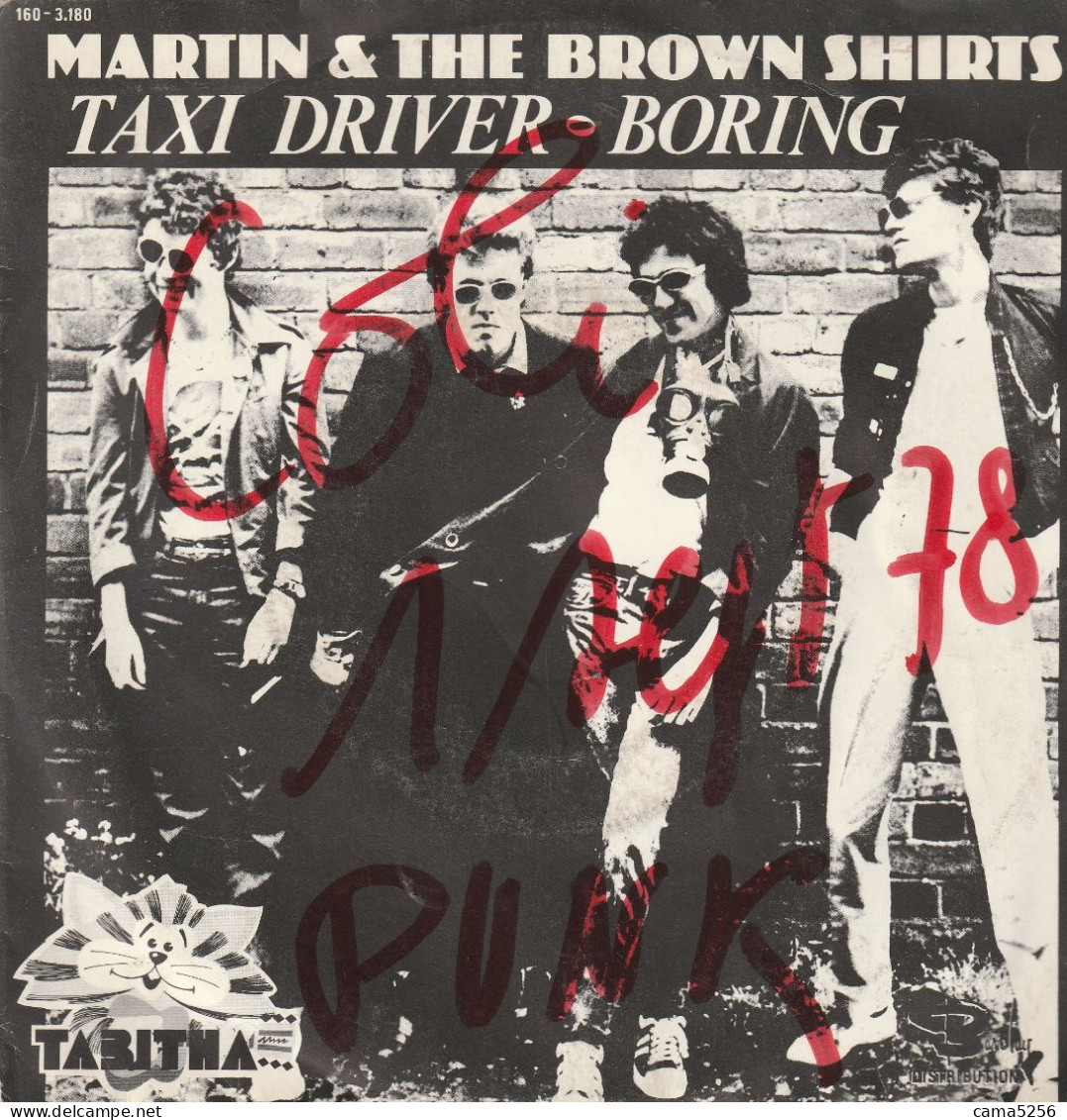 Martin & The Brown Shirts : Taxi Driver :  Belgian Made Single - Punk